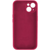 Чохол для смартфона Silicone Full Case AA Camera Protect for Apple iPhone 15 35,Maroon - изображение 2