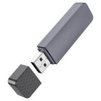 Кардрідер HOCO HB45 Spirit 2-in-1 USB 2.0 card reader Metal Gray (Цвет Metal Gray) - фото № 4