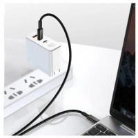 Кабель Baseus Tungsten Gold Fast Charging Data Cable Type-C to Type-C 100W 2m Black (Цвет 7073) - фото № 7