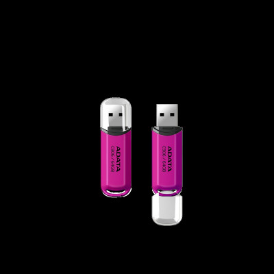 Flash A-DATA USB 2.0 C906 64Gb Purple Pink - зображення 2