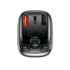 АЗП з FM-модулятором Baseus T Shaped S-13 Car Bluetooth MP3 Player (PPS Fast Charger Edition) Black - изображение 4