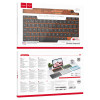 Клавіатура HOCO S55 Transparent Discovery edition wireless BT keyboard Citrus Color (6931474778895) - изображение 5