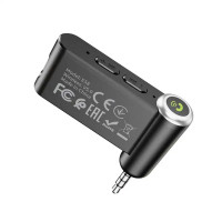 Bluetooth-ресивер HOCO E58 Magic music car AUX BT receiver Black (Цвет 7073) - фото № 4