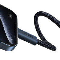 Кабель Baseus Flash Series 2 USB4 Full Featured Data Cable Type-C to Type-C 240W 1m Cluster Black (Колір Cluster Black) - фото № 7