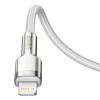 Кабель Baseus Cafule Series Metal Data Cable Type-C to iP PD 20W 1m White (White)- № 5