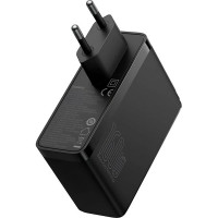 Мережевий зарядний пристрій Baseus GaN5 Pro Digital Fast Charger 2C+U 160W EU Cluster Black (With Superior Series Fast Charging Data Cable Type-C to T (Цвет Black) - фото № 4