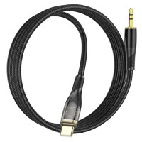 Аудіокабель HOCO UPA25 Transparent Discovery Edition Digital audio conversion cable Type-C Black (Колір 7073) - фото № 2