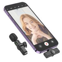 Бездротова мікрофонна система BOROFONE BFK12 Trophy lavalier wireless digital microphone iP Black (Цвет Черный) - фото № 6