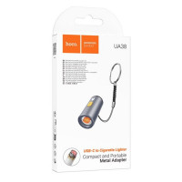 Перехідник HOCO UA38 Type-C to cigarette lighter adapter Gray (Цвет Gray) - фото № 2