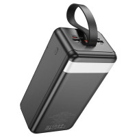 Зовнішній акумулятор HOCO J123C Element 22.5W+PD20W fully compatible power bank with digital display(60000mAh) Black (Цвет Черный) - фото № 5