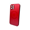 Чохол для смартфона AG Glass Matt Frame Color MagSafe Logo for Apple iPhone 12 Pro Cola Red
