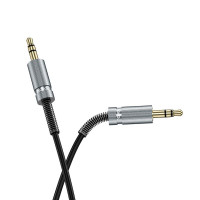 Аудiокабель HOCO UPA31 Cindy spring audio cable AUX 3m Black (Цвет 7073) - фото № 3