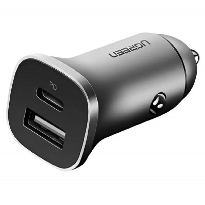 Автомобильное зарядное устройство UGREEN CD130 Dual USB (космический серый) (UGR-30780) (UGR-30780) - изображение 1
