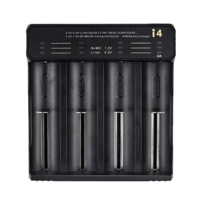 Зарядний пристрій ESSAGER Battery Charger with LED Indicator For 4 LED Black - изображение 1