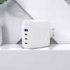 Мережевий зарядний пристрій ACEFAST A37 PD100W GaN (3*CUSB-C+USB-A) charger set White (Білий)- № 3