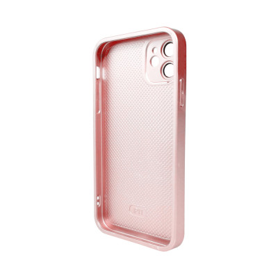 Чохол для смартфона AG Glass Matt Frame Color MagSafe Logo for Apple iPhone 11 Chanel Pink - изображение 2