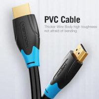 Кабель Vention HDMI-HDMI, 1 м, v2.0 (AACBF) (Колір 7073) - фото № 7