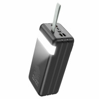 Зовнішній акумулятор HOCO J86B Electric 22.5W fully compatible power bank(60000mAh) Black (Цвет 7073) - фото № 4
