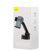Автотримач для телефона Baseus Easy Control Clamp Car Mount Holder Pro (Suction Cup Version)  Tarnish (Колір Тьмяний) - фото № 2