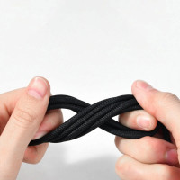 Кабель Baseus Tungsten Gold Fast Charging Data Cable USB to Type-C 100W 2m Black (Колір 7073) - фото № 8