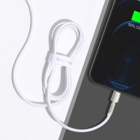 Кабель Baseus Cafule Series Metal Data Cable Type-C to iP PD 20W 1m White (Колір White) - фото № 8