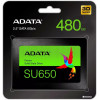 Твердотельный накопитель ADATA Ultimate SU650 480 ГБ 2,5 дюйма SATA III 3D NAND TLC (ASU650SS-480GT-R) - изображение 2
