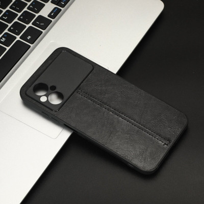 Чохол для смартфона Cosmiс Leather Case for Poco M5/M5 5G Black (CoLeathPocoM5Black) - изображение 5