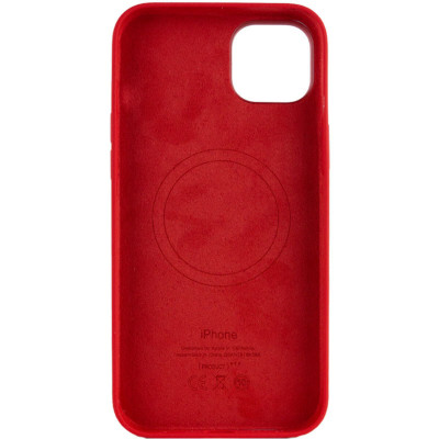 Чохол для смартфона Silicone Full Case AAA MagSafe IC for iPhone 14 Red - изображение 2
