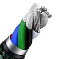 Кабель Baseus Cafule Series Metal Data Cable Type-C to iP PD 20W 1m Green (Колір Зелёный) - фото № 6