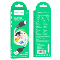 Кабель HOCO X90 Cool silicone charging data cable for Micro White (Колір Білий) - фото № 4