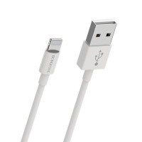 Кабель BOROFONE BX22 USB to iP 2.4A, 1m, PVC, РС connectors, White (Колір Білий), Атикул k13228 |  купить на VILKI.NET - фото № 1