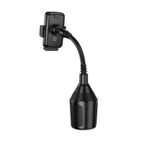 Автотримач для телефона HOCO H63 Utmost push-type car mount(cup holder) Black (Колір 7073) - фото № 4