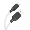 Кабель HOCO X90 Cool silicone charging data cable for Micro White (Білий)- № 2