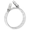 Кабель HOCO U113 Solid 100W silicone charging data cable Type-C to Type-C Silver (6931474790101) - зображення 3
