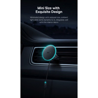 Автотримач для телефона з БЗП Basues CW01  Magnetic Wireless Charging Car Mount 40W Claw Edition Cluster Black (Колір 7073) - фото № 7