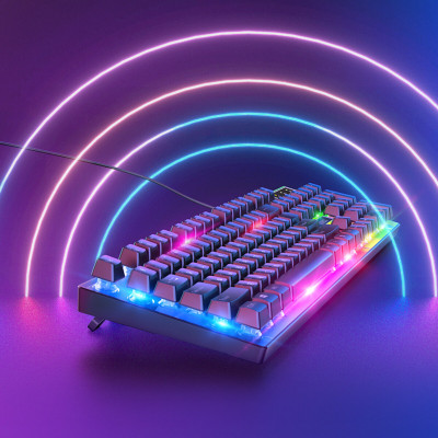 Миша + клавіатура HOCO GM18 Luminous gaming keyboard and mouse set Black - изображение 7