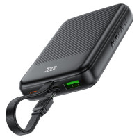 Зовнішній акумулятор ACEFAST M13 PD22.5W power bank with cable 10000mAh Black (Колір 7073) - фото № 4