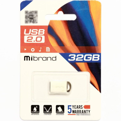 Flash Mibrand USB 2.0 Lynx 32Gb Silver - зображення 2