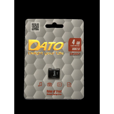Flash DATO USB 2.0 DK3001 4Gb black - изображение 1