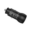 Автомобільний зарядний пристрій BOROFONE BZ9 Wise route dual port car charger Black (Черный)- № 2