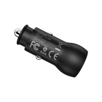 Автомобільний зарядний пристрій BOROFONE BZ9 Wise route dual port car charger Black (Цвет Черный) - фото № 2