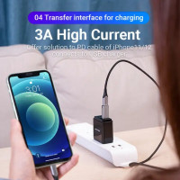 Адаптер Vention USB 3.0 Male to USB-C Female Adapter Gray Aluminum Alloy Type (CDPH0)  - фото № 6