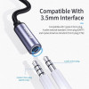 Кабель-перехiдник Essager E01 Type c to 3.5mm Jack Headphone Adapter  grey (EZJE01-0G) (Серыйм)- № 4
