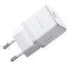 Мережевий зарядний пристрій Baseus Palm Fast Charger 1C 20W EU Moon White (with Baseus Mini White Cable USB-C to USB-C 60W (20V/3A) 1m Moon White) (Moon-White)- № 6