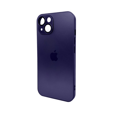 Чохол для смартфона AG Glass Matt Frame Color Logo for Apple iPhone 14 Deep Purple (AGMattFrameiP14Purple) - изображение 1