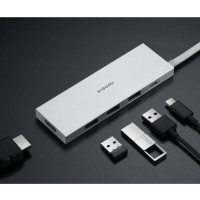 USB-Hub Xiaomi Type-C 5-in-1 Docking Station GL (Цвет Silver) - фото № 4