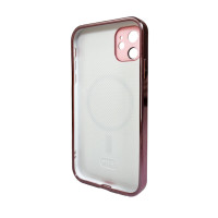 Чохол для смартфона AG Glass Sapphire Frame MagSafe Logo for Apple iPhone 12 Pink (Цвет 7089) - фото № 2
