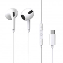 Навушники Baseus Encok Type-C lateral in-ear Wired Earphone C17 White