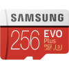 microSDXC (UHS-1 U3) Samsung EVO Plus 256Gb class 10 (R-100Mb/s, W-90Mb/s) (adapter SD) - изображение 2