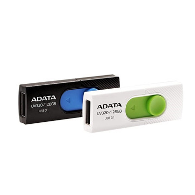 Flash A-DATA USB 3.0 AUV 320 32Gb Black/Blue (AUV320-32G-RBKBL) - зображення 3
